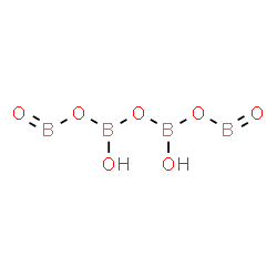 ChemSpider 2D Image | 3,5-Dihydroxy-1,7-dioxotetraboroxane | H4B4O7