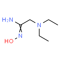 ChemSpider 2D Image | 2-(Diethylamino)-N'-hydroxyethanimidamide | C6H15N3O