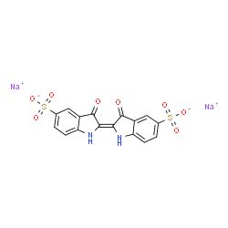 ChemSpider 2D Image | Indigo carmine | C16H8N2Na2O8S2