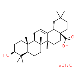 ChemSpider 2D Image | (3beta)-3-Hydroxyolean-12-en-28-oic acid dihydrate | C30H52O5