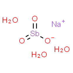 ChemSpider 2D Image | Sodium oxostibinolate oxide hydrate (1:1:3) | H6NaO6Sb