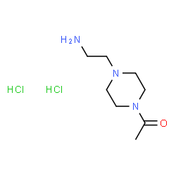 ChemSpider 2D Image | 1-[4-(2-Aminoethyl)-1-piperazinyl]ethanone dihydrochloride | C8H19Cl2N3O