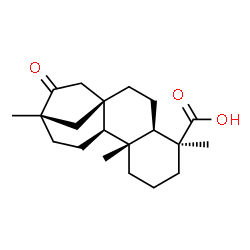 ChemSpider 2D Image | (5alpha,9alpha,10beta)-16-Oxobeyeran-19-oic acid | C20H30O3