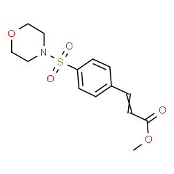 ChemSpider 2D Image | Methyl 3-[4-(4-morpholinylsulfonyl)phenyl]acrylate | C14H17NO5S