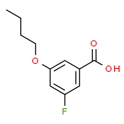 ChemSpider 2D Image | 3-Butoxy-5-fluorobenzoic acid | C11H13FO3