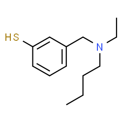 ChemSpider 2D Image | 3-{[Butyl(ethyl)amino]methyl}benzenethiol | C13H21NS