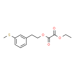 ChemSpider 2D Image | Ethyl 2-[3-(methylsulfanyl)phenyl]ethyl oxalate | C13H16O4S