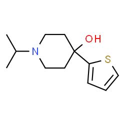 ChemSpider 2D Image | 1-Isopropyl-4-(2-thienyl)-4-piperidinol | C12H19NOS