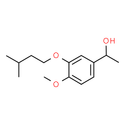 ChemSpider 2D Image | 1-[4-Methoxy-3-(3-methylbutoxy)phenyl]ethanol | C14H22O3