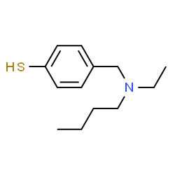 ChemSpider 2D Image | 4-{[Butyl(ethyl)amino]methyl}benzenethiol | C13H21NS