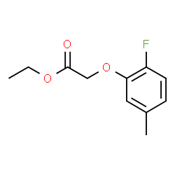 ChemSpider 2D Image | Ethyl (2-fluoro-5-methylphenoxy)acetate | C11H13FO3