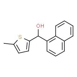 ChemSpider 2D Image | (5-Methyl-2-thienyl)(1-naphthyl)methanol | C16H14OS
