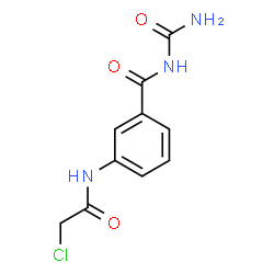 ChemSpider 2D Image | N-Carbamoyl-3-[(chloroacetyl)amino]benzamide | C10H10ClN3O3
