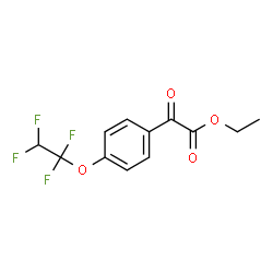 ChemSpider 2D Image | Ethyl oxo[4-(1,1,2,2-tetrafluoroethoxy)phenyl]acetate | C12H10F4O4