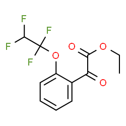 ChemSpider 2D Image | Ethyl oxo[2-(1,1,2,2-tetrafluoroethoxy)phenyl]acetate | C12H10F4O4