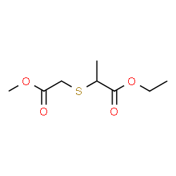 ChemSpider 2D Image | Ethyl 2-[(2-methoxy-2-oxoethyl)sulfanyl]propanoate | C8H14O4S