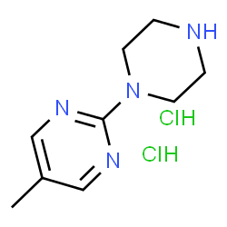 ChemSpider 2D Image | 5-Methyl-2-(1-piperazinyl)pyrimidine dihydrochloride | C9H16Cl2N4
