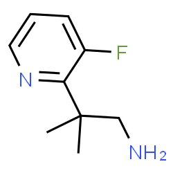 ChemSpider 2D Image | 2-(3-Fluoro-2-pyridinyl)-2-methyl-1-propanamine | C9H13FN2