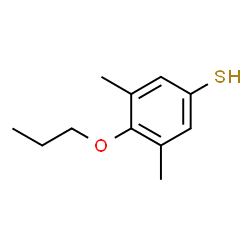 ChemSpider 2D Image | 3,5-Dimethyl-4-propoxybenzenethiol | C11H16OS