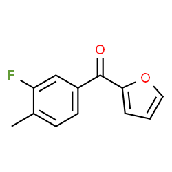 ChemSpider 2D Image | 2-(3-Fluoro-4-methylbenzoyl)furan | C12H9FO2