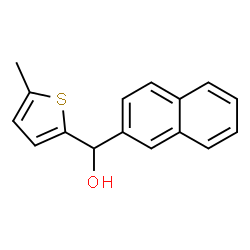 ChemSpider 2D Image | (5-Methyl-2-thienyl)(2-naphthyl)methanol | C16H14OS