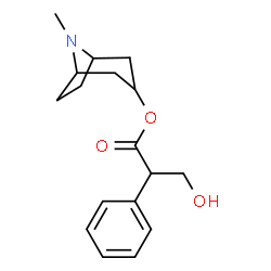 ChemSpider 2D Image | 8-Methyl-8-azabicyclo[3.2.1]oct-3-yl tropate | C17H23NO3