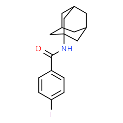 ChemSpider 2D Image | N-(Adamantan-1-yl)-4-iodobenzamide | C17H20INO