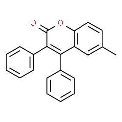ChemSpider 2D Image | 6-Methyl-3,4-diphenyl-2H-chromen-2-one | C22H16O2
