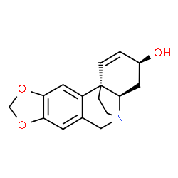 ChemSpider 2D Image | (3beta,19alpha)-1,2-Didehydrocrinan-3-ol | C16H17NO3