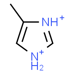 ChemSpider 2D Image | 4-Methyl-1H-imidazolediium | C4H8N2