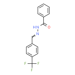 ChemSpider 2D Image | N'-[4-(Trifluoromethyl)benzylidene]benzohydrazide | C15H11F3N2O