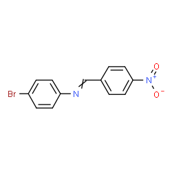 ChemSpider 2D Image | N-(4-Bromophenyl)-1-(4-nitrophenyl)methanimine | C13H9BrN2O2