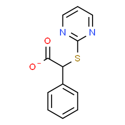 ChemSpider 2D Image | Phenyl(2-pyrimidinylsulfanyl)acetate | C12H9N2O2S