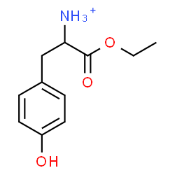 ChemSpider 2D Image | 1-Ethoxy-3-(4-hydroxyphenyl)-1-oxo-2-propanaminium | C11H16NO3