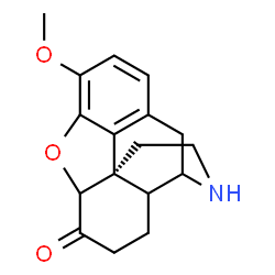 ChemSpider 2D Image | (13alpha)-3-Methoxy-4,5-epoxymorphinan-6-one | C17H19NO3
