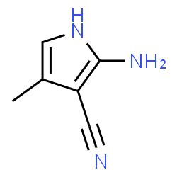 ChemSpider 2D Image | 2-Amino-4-methyl-1H-pyrrole-3-carbonitrile | C6H7N3