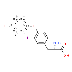 ChemSpider 2D Image | T2-13C6 | C913C6H13I2NO4