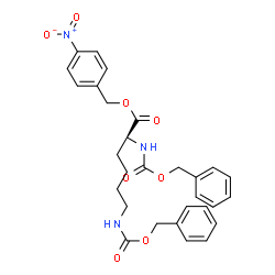 ChemSpider 2D Image | 4-Nitrobenzyl N~2~,N~6~-bis[(benzyloxy)carbonyl]lysinate | C29H31N3O8