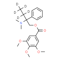 ChemSpider 2D Image | 2-(Dimethylamino)-2-phenyl(3,3,4,4,4-~2~H_5_)butyl 3,4,5-trimethoxybenzoate | C22H24D5NO5
