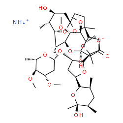 ChemSpider 2D Image | Ammonium [(2R,3S,4S,5R,6S)-6-{(1R)-1-[(2S,5R,7S,8R,9S)-2-{(2S,2'R,3'S,5S,5'R)-3'-{[(2R,4S,5S,6S)-4,5-dimethoxy-6-methyltetrahydro-2H-pyran-2-yl]oxy}-5'-[(2S,3S,5R,6S)-6-hydroxy-3,5,6-trimethyltetrahyd
ro-2H-pyran-2-yl]-2-methyloctahydro-2,2'-bifuran-5-yl}-9-hydroxy-2,8-dimethyl-1,6-dioxaspiro[4.5]dec-7-yl]ethyl}-2-hydroxy-4,5-dimethoxy-3-methyltetrahydro-2H-pyran-2-yl]acetate (non-preferred name) | C47H83NO17