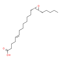 ChemSpider 2D Image | (5E)-13-[(2S,3R)-3-Pentyl-2-oxiranyl]-5-tridecenoic acid | C20H36O3