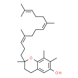 ChemSpider 2D Image | 2,7,8-Trimethyl-2-[(3Z,7Z)-4,8,12-trimethyl-3,7,11-tridecatrien-1-yl]-6-chromanol | C28H42O2