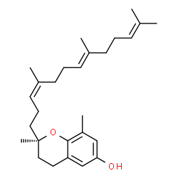 ChemSpider 2D Image | (2R)-2,8-Dimethyl-2-[(3Z,7E)-4,8,12-trimethyl-3,7,11-tridecatrien-1-yl]-6-chromanol | C27H40O2