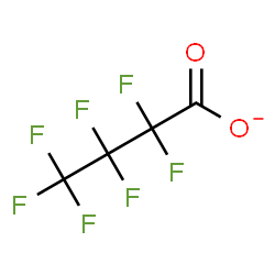 ChemSpider 2D Image | perfluorobutanoate | C4F7O2