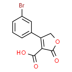 ChemSpider 2D Image | 4-(3-Bromophenyl)-2-oxo-2,5-dihydro-3-furancarboxylic acid | C11H7BrO4