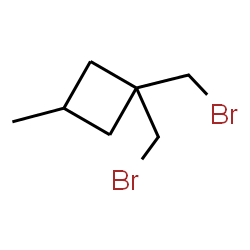 ChemSpider 2D Image | 1,1-Bis(bromomethyl)-3-methylcyclobutane | C7H12Br2