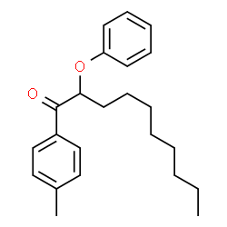 ChemSpider 2D Image | 1-(4-Methylphenyl)-2-phenoxy-1-decanone | C23H30O2