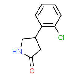 ChemSpider 2D Image | 4-(2-Chlorophenyl)-2-pyrrolidinone | C10H10ClNO