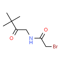 ChemSpider 2D Image | 2-Bromo-N-(3,3-dimethyl-2-oxobutyl)acetamide | C8H14BrNO2