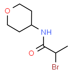 ChemSpider 2D Image | 2-Bromo-N-(tetrahydro-2H-pyran-4-yl)propanamide | C8H14BrNO2